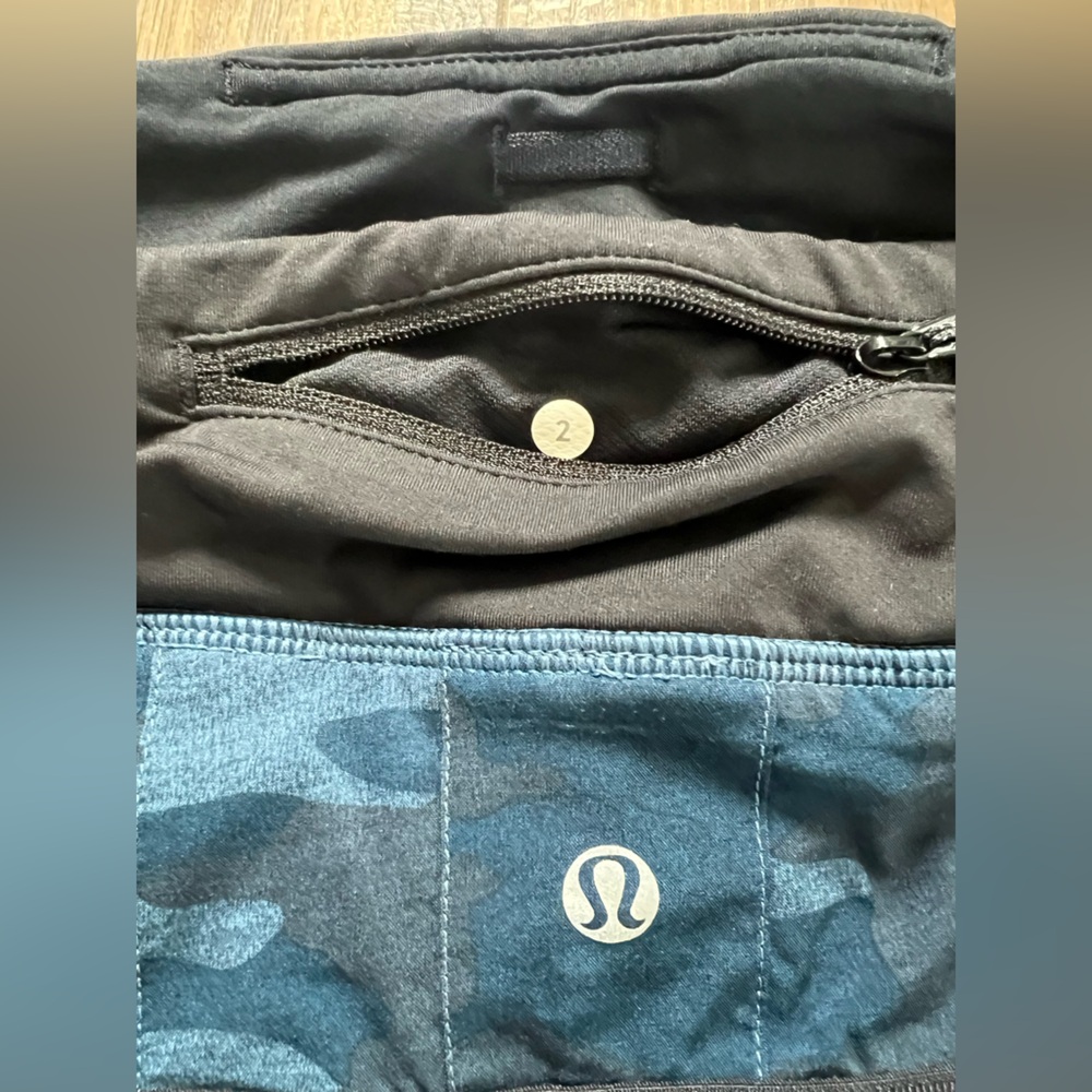 Lululemon Pace Setter Pleated Tennis Skirt Oil Slick Blue Lotus Camo 2 Tall - Picture 6 of 8